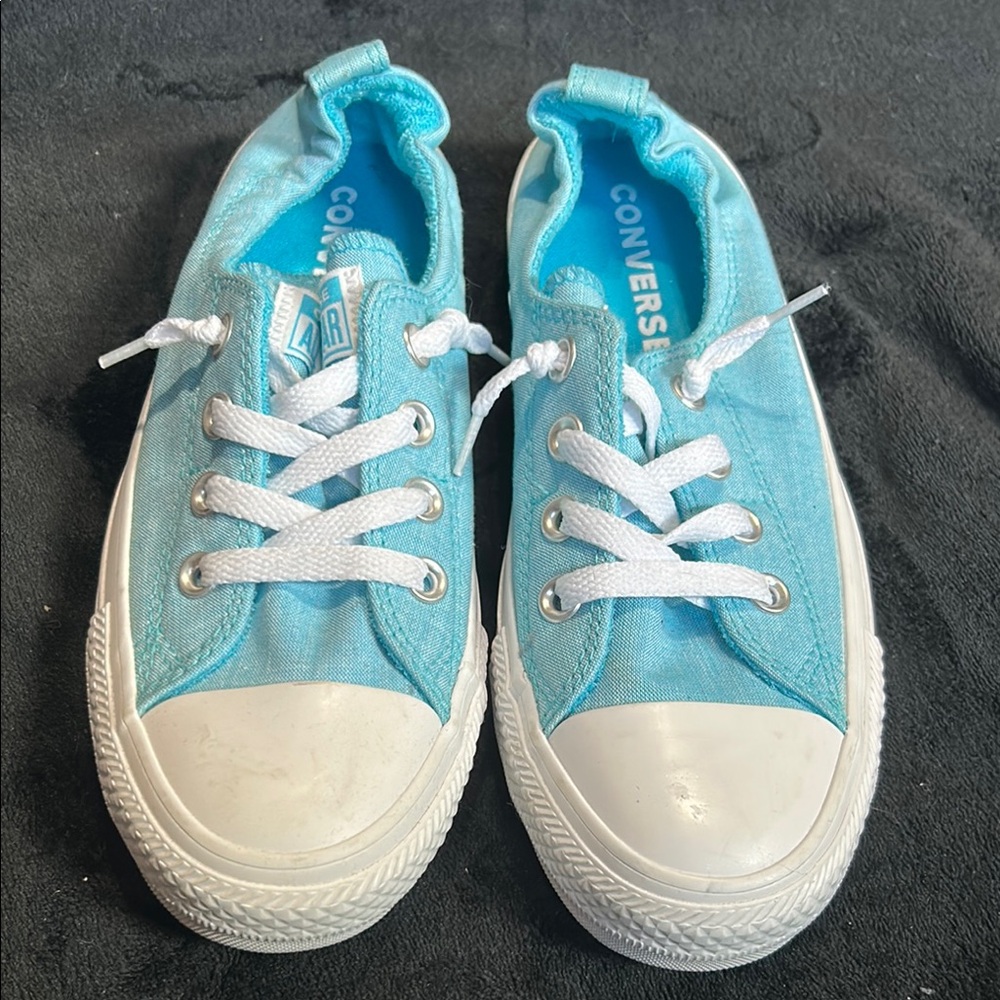Converse Women's Slip On Aqua Blue Sneakers